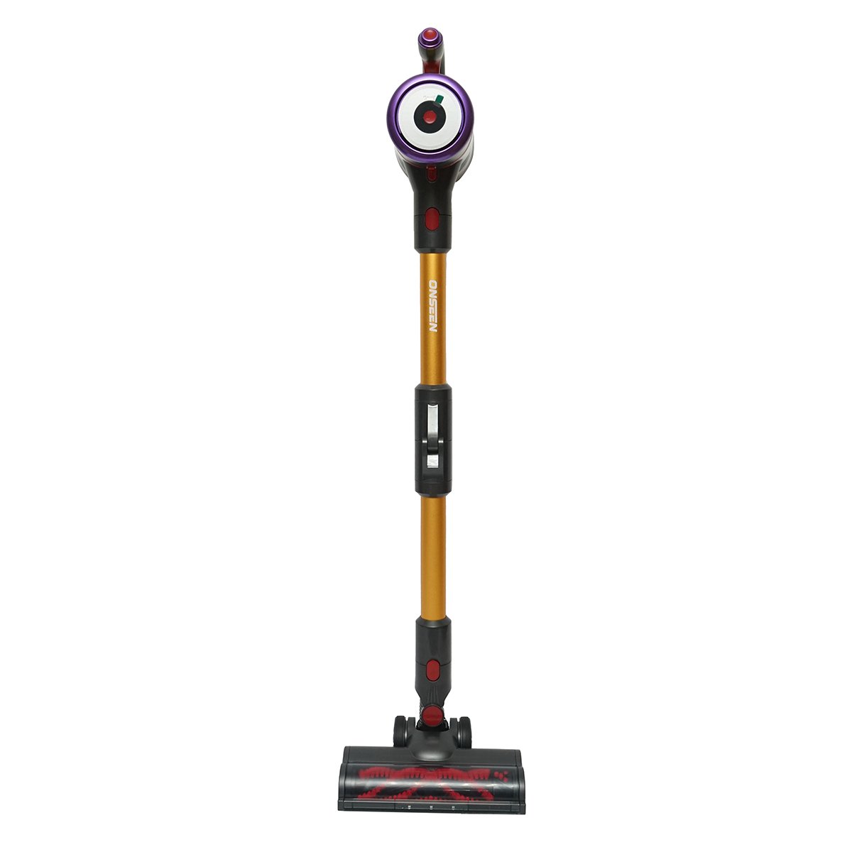 Aspirator vertical fara fir 350W, putere aspirare 15-27 kPa, baterie 2200 mAh, recipient praf 1.2L, 2 moduri de aspirare, ecran tactil LED, perie iluminata LED, ONSEEN M81